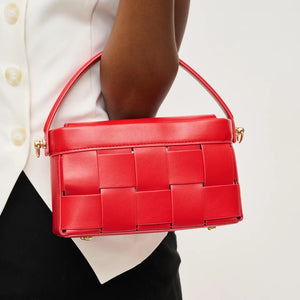 Aurora Woven Crossbody in Red by Urban Expressions