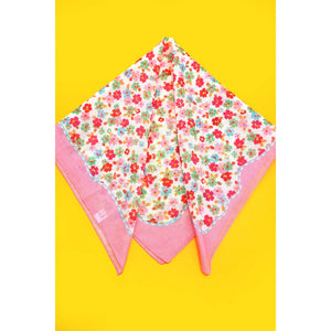 Ditsy Print Silky Bandana Scarf