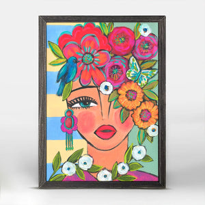Floral Figures - Beginning Your Journey Mini Framed Canvas