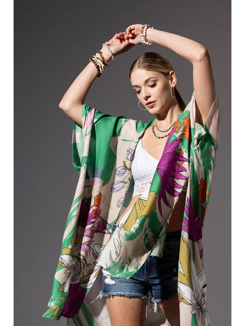 Oahu One Size Kimono