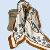 Floral Square Silky Feel Scarf