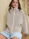 Chloe Bow Tie Closure Cable Knit Cardigan