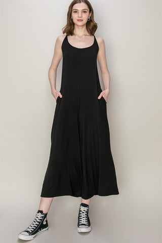 Ryleigh Waffle Maxi Skirt in Black