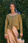 Laura Pleated Front Solid Black Blouse