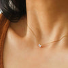 Bonnie 18K Non-Tarnish Petite Heart CZ Gold Necklace