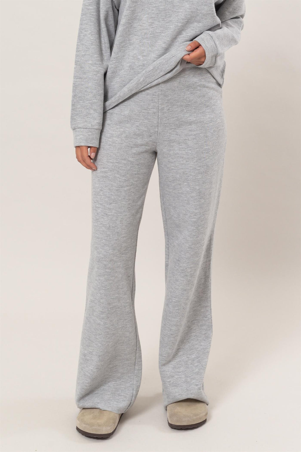 Heather Grey Casual Pants