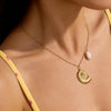 Circle Pendant Necklace in Gold or Silver