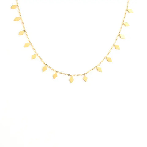 Gold Layered Lariat Necklace