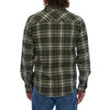Jake Long Sleeve Flannel Plaid in Dark Olive