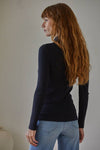 By Together Ribbed Turtleneck in Black