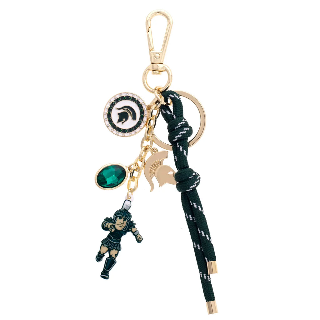 Michigan State University Spartans Cluster Bag Charm