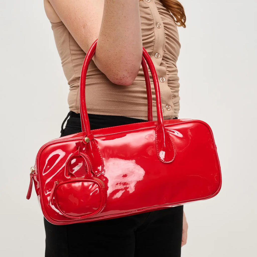 Willa Patent Satchel in Red by Urban Expressions