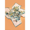 Teal Floral Print Bandana Scarf
