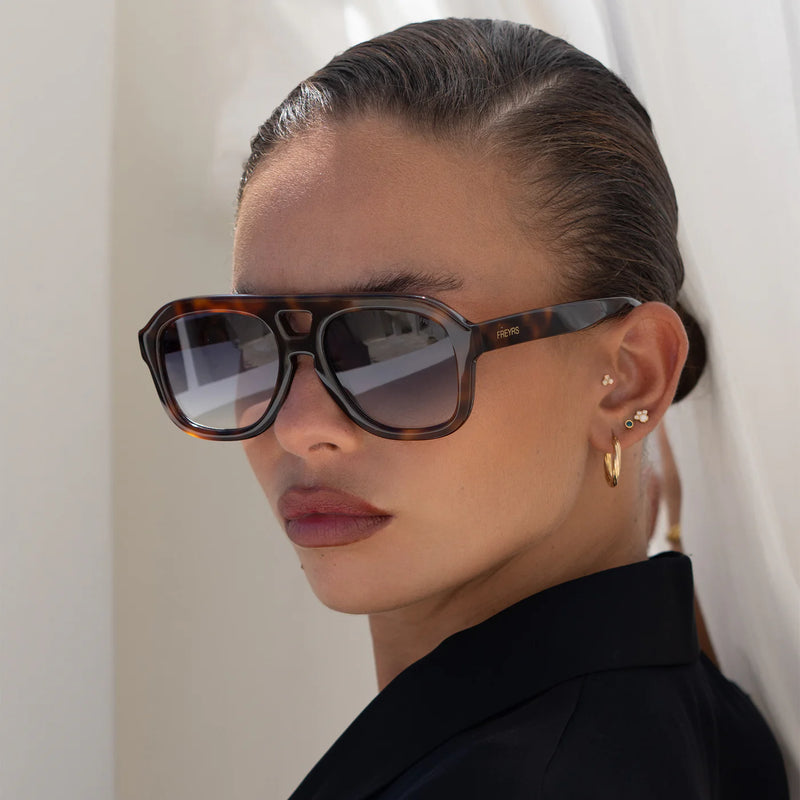 Voyager Acetate Oversized Aviator Sunglasses by Freyrs Eyewear