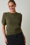 Madison Velvet Tie Back Blouse in Red