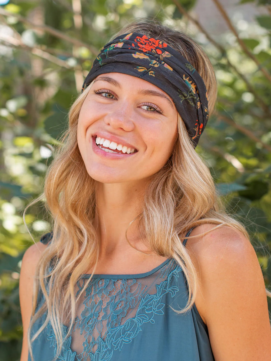 Boho Bandeau Charcoal Floral by Natural Life
