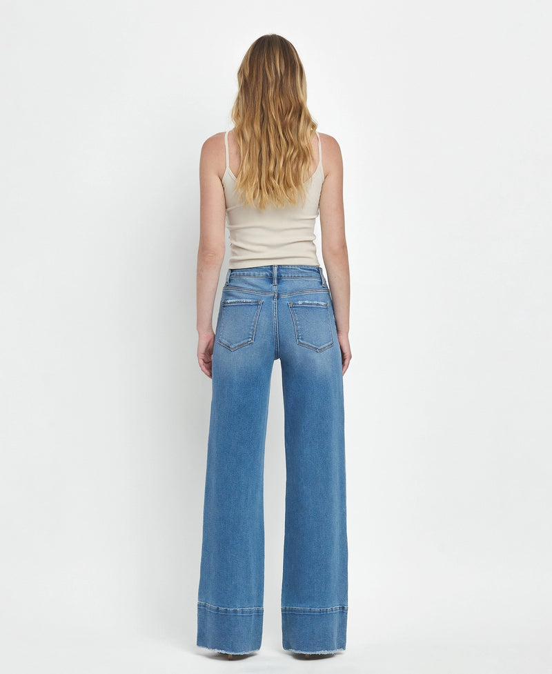 Olivia High Rise Wide Jeans by Vervet by Flying Monkey