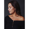 Gold & Beaded Layered Lariat Necklace