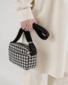 Baggu Camera Crossbody in Black & White Pixel Gingham