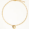 Lydia 18K Vintage Gold Natural Pearl Round Necklace