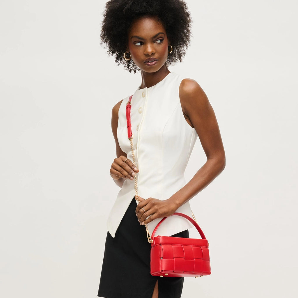 Aurora Woven Crossbody in Red by Urban Expressions
