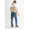 Edith Plaid Contrast Fleece Jacket