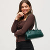 Nessa Shoulder Bag in Emerald by Urban Expressions