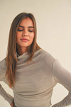 Mesh and Sparkle Long Sleeve Top by Miou Muse