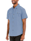 Jackson Dual Chest Pocket Button Down in Light Blue