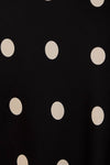 Polka Dot Satin Midi Skirt