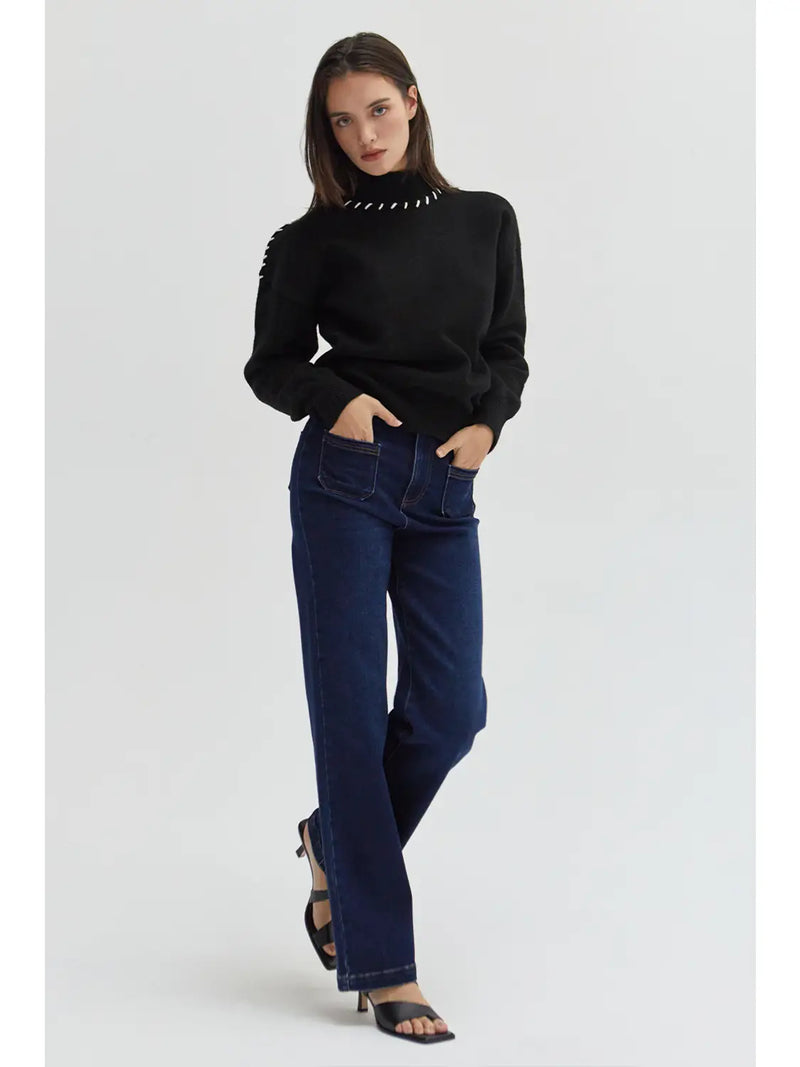 Rowan Contrast Stitch Sweater by Crescent