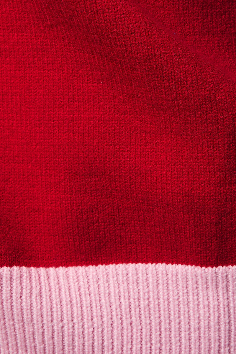 Merry Sweater in Red and Pink