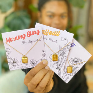 Blooming Floral Birth Month Necklaces