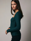 Shelly Deep Green Shrug Top