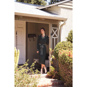 Emmy Bodycon Maxi Dress With Belt in Emerald Green
