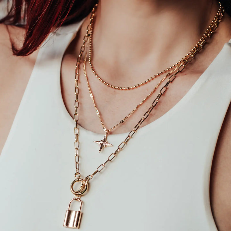 Gold Layered Chain Necklace