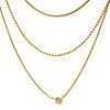 Circle Pendant Necklace in Gold or Silver