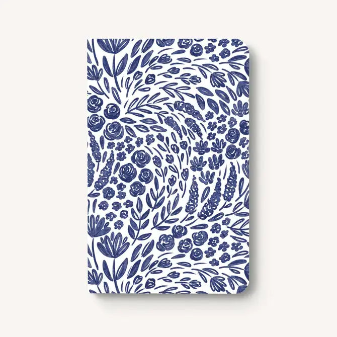 Porcelain Floral Dotted Notebook by Elyse Breanne Design