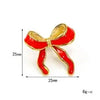 Enamel and Gold Bow Earrings
