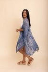 Mandala Tassel Kimono in Blue