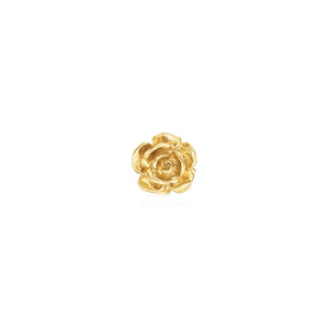 Gold Rose Post Earrings