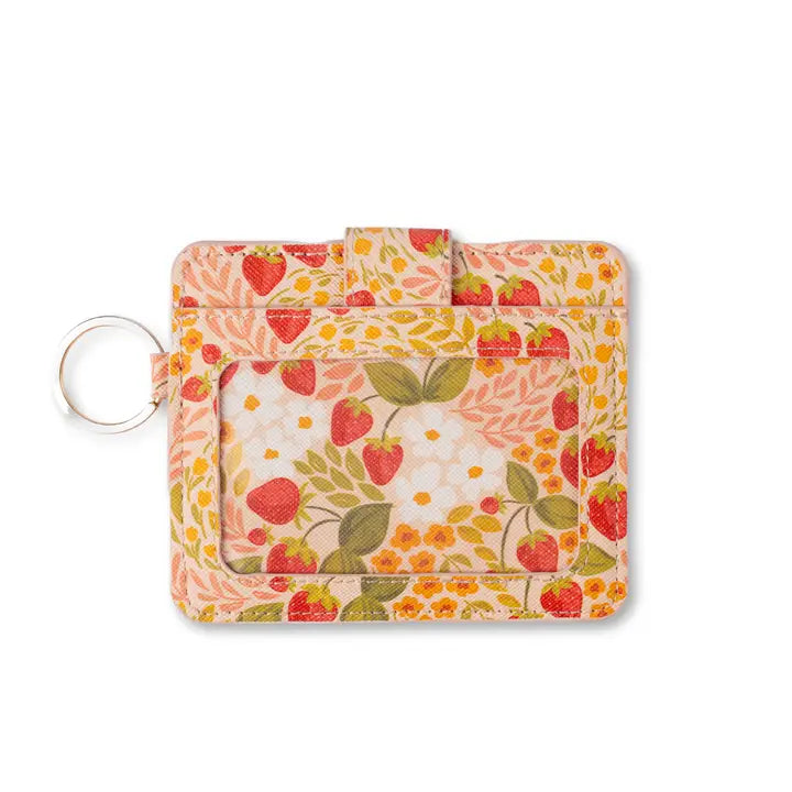 Strawberry Patch Card Wallet by Elyse Breanne Design