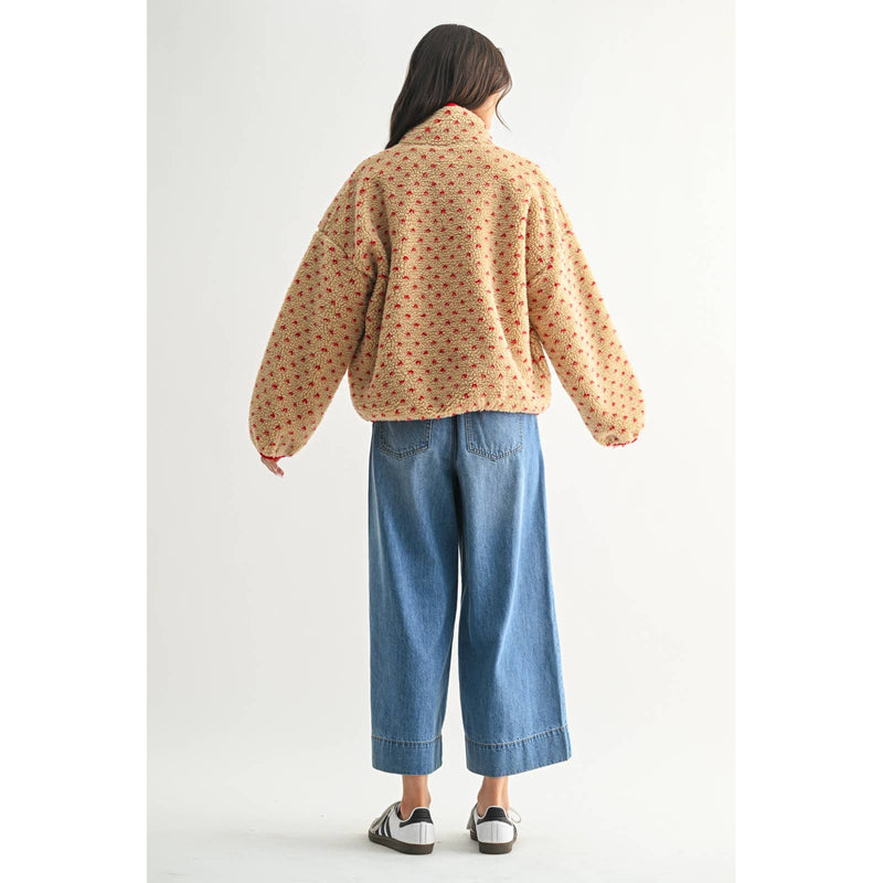 Heart Sherpa Fleece Jacket by Wishlist