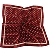 Dotty Large Polka Dot Print Bandana Scarf in Brown, Ivory or Wine