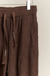 Fern Corduroy Baggy Pants With Elastic Waist