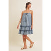 Monet Denim Washed Babydoll Dress