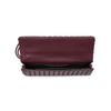 Ada Top Handle Woven East West Clutch Crossbody in Wine by Urban Expressions