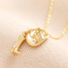 Infinite Glow Platinum Zircon Necklace by Starfish Project