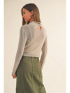 Mesh and Sparkle Long Sleeve Top by Miou Muse