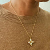 Circle Pendant Necklace in Gold or Silver